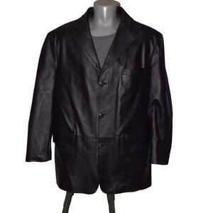 Vintage Croft & Barrow Leather Blazer Jacket